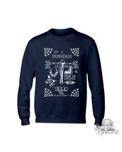 Skinheads - by Duck Plunkett - Crewneck Sweatshirt navy blue-M (last size!)