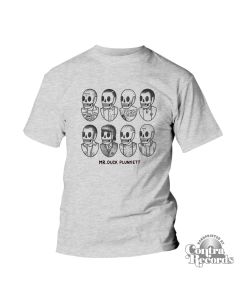 Never Surrender - by Duck Plunkett - T-Shirt grey