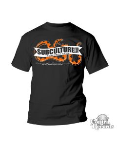 Subculture for Life - "don't tread on them" Snake T-Shirt black