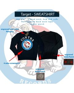 Contra Streetwear - "Target" Crewneck Sweatshirt lim. black