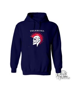 Telekoma - Skull - hoody dark navy blue front/backprint