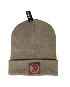Trojan - red patch Beanie Caramel