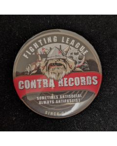Contra Records - antisocial Viking - Big Button 56mm