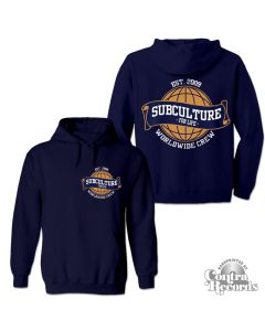 Subculture for Life - Worldwide Crew '09 - Hoody dark navy blue front/backprint (last sizes!)