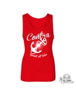Contra Records - Anchor - Girl Tanktop - red