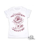 Contra Records - "Rose" - Girl Shirt White