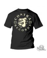 Contra Records - est.2004 Bulldog- T-Shirt Black-S (last size!)