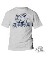 Contra Records -Bull since2004- College style T-Shirt Grey (last sizes!)