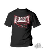 AGGRESSIVE - knife T-Shirt black