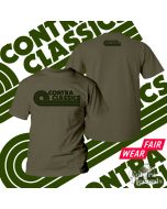 CONTRA CLASSICS - Unisex T-Shirt olive/dark green print