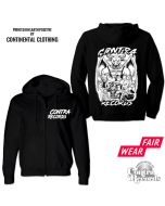 Contra Records - Bull - Zip Hooded Jacket black