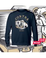 Contra Records - Vinylplayer - Crewneck Sweatshirt navy blue