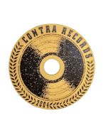 Contra Records - "Vinyl since 2004" - Single 45rpm Adapter gold/black