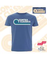 CONTRA CLASSICS - T-Shirt denim blue front/neck-print (last sizes!)