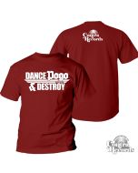 Contra Records "Dance Pogo & Destroy" T-Shirt oxblood