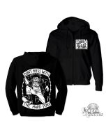 Contra Records - "Don't Mess With the Hard Punx" - Zip Hooded Jacket