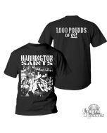 Harrington Saints - 1000lbs Of Oi! T-Shirt black front/backprint-S (last size!)
