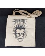 Cotton Bag "Braindance Skull" natural