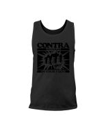 Contra Records "In Your Face" Men Tanktop black in black