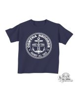 Contra Records "Anchor" Kids Shirt dark navy blue