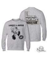 Liberty & Justice - Anabolic Action Longsleeve Shirt front/backprint grey