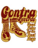 Contra Records - Bootboys - Sticker red/yellow