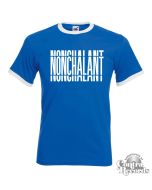 Nonchalant - Unisex Ringer T-Shirt royal blue/white