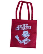 Cotton Bag - Contra Records Oi! red/white print