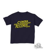 Contra Records "Rebels Rule" Kids Shirt dark navy blue