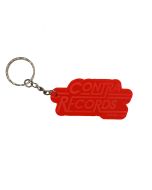 Contra Records "Rebels Rule" - Keychain clear/red