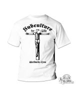 Subculture for Life "Worldwide-Crew " Crucified T-Shirt white