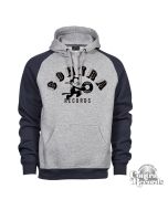 Contra Records - The Cat Two-Tone Hoody grey/navy blue